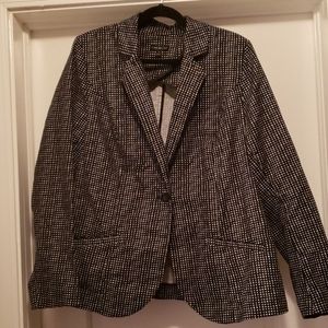 Lane Bryant Black and white Blazer